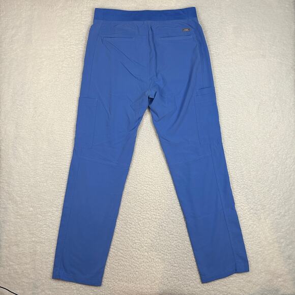 Figs Mens Size M Axim Cargo Scrub Pants Drawstring Medical Career Ceil Blue - Picture 4 of 10